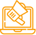 Commercial insurance marketing icon